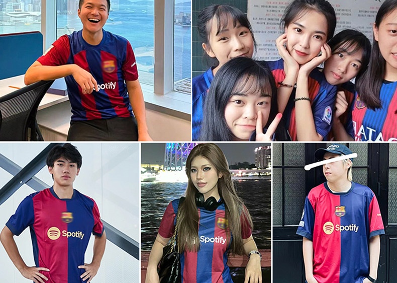 Barcelona Training Kit - Lewandowski, Messi, Yamal Jersey Set for Kids detail 7