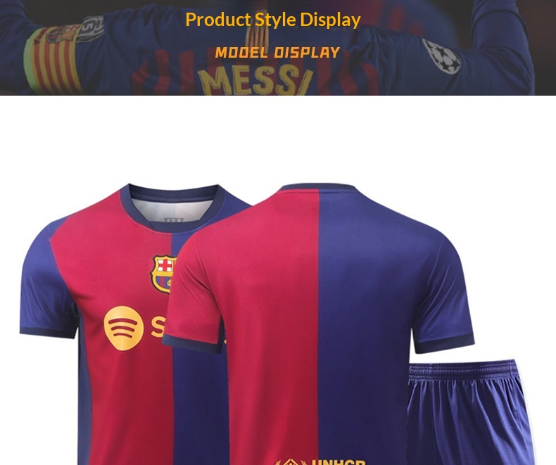 Barcelona Training Kit - Lewandowski, Messi, Yamal Jersey Set for Kids detail 18