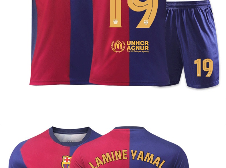 Barcelona Training Kit - Lewandowski, Messi, Yamal Jersey Set for Kids detail 20
