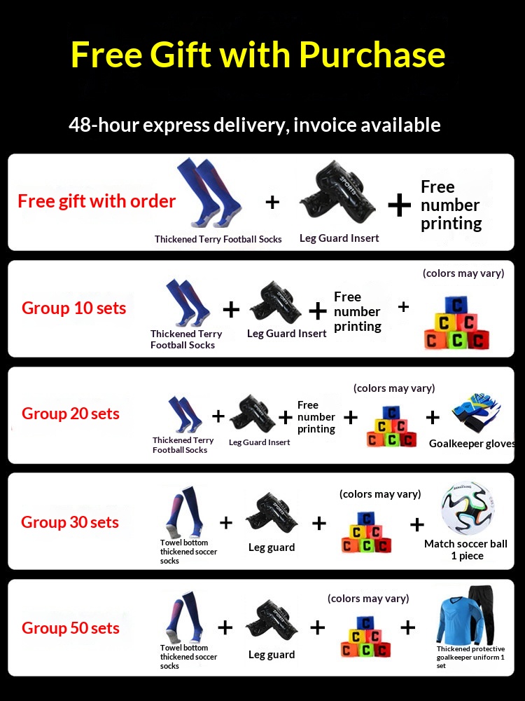 Barcelona Real Madrid Juventus PSG Custom Football Jersey Kit detail 1