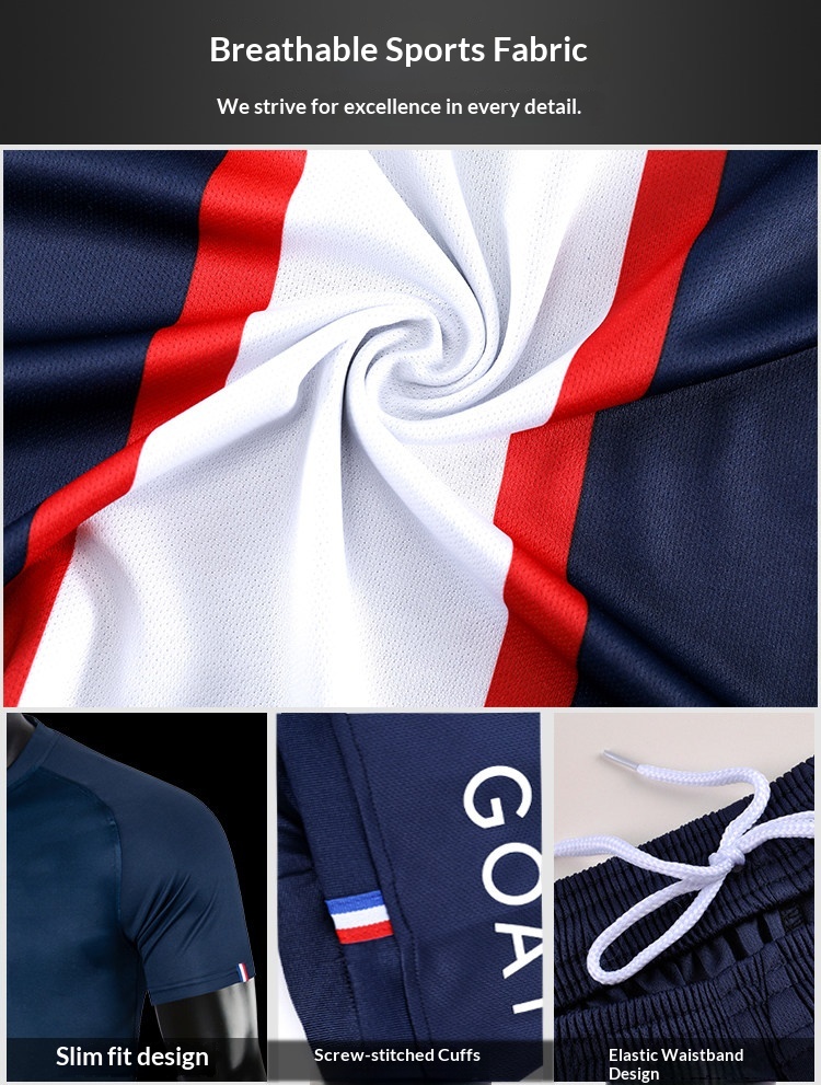 Barcelona Real Madrid Juventus PSG Custom Football Jersey Kit detail 4