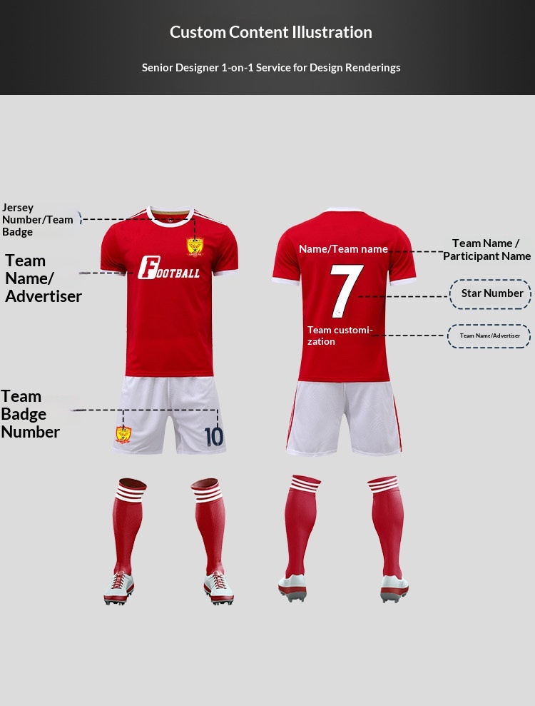 Barcelona Real Madrid Juventus PSG Custom Football Jersey Kit detail 6