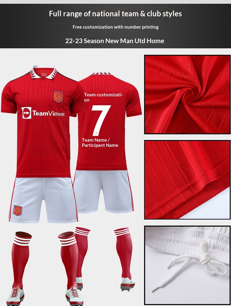 Barcelona Real Madrid Juventus PSG Custom Football Jersey Kit detail 7