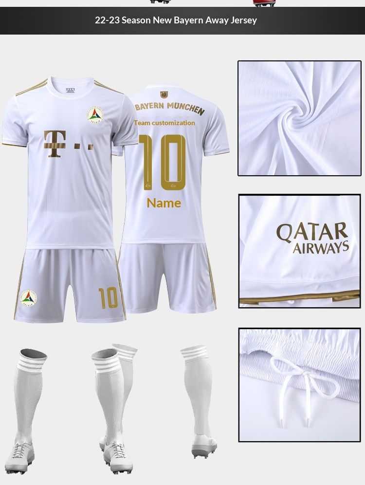 Barcelona Real Madrid Juventus PSG Custom Football Jersey Kit detail 13