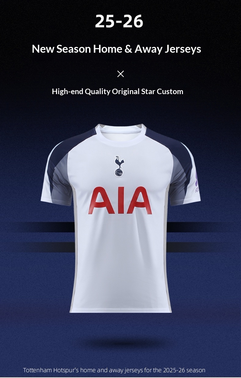 Tottenham Hotspur 25-26 Home/Away Son Heung-min Training Kit Set - Customizable detail 1