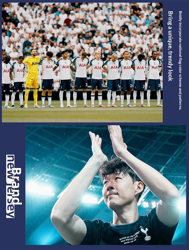 Tottenham Hotspur 25-26 Home/Away Son Heung-min Training Kit Set - Customizable detail 3