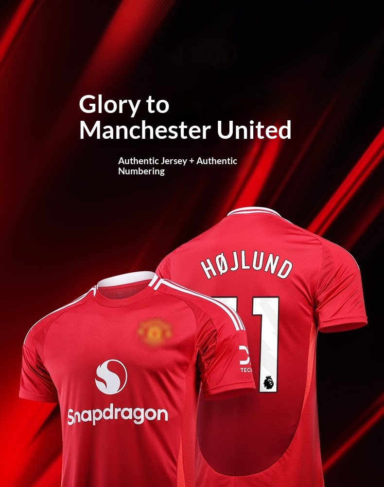 Manchester United 8 Bruno Fernandes Home/Away Kids Football Jersey Set detail 1