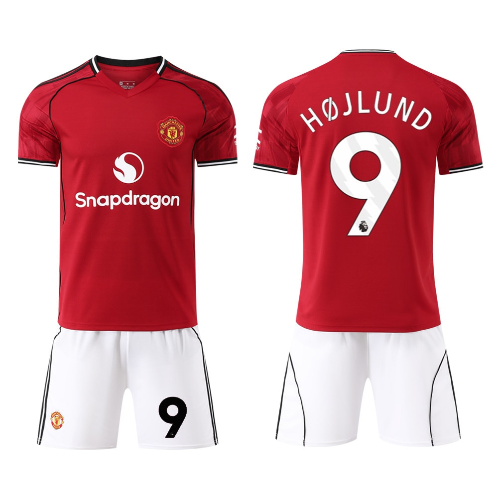 Manchester United 2025/26 Home Jersey Kit - Garnacho 17, Mainoo 37, Ronaldo 7 - Kids Training Set detail 9