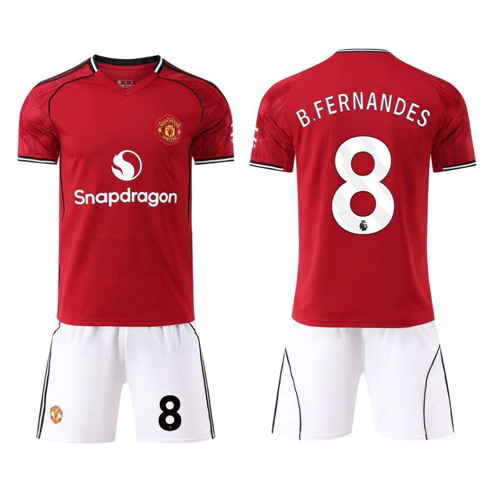 Manchester United 2025/26 Home Jersey Kit - Garnacho 17, Mainoo 37, Ronaldo 7 - Kids Training Set detail 10