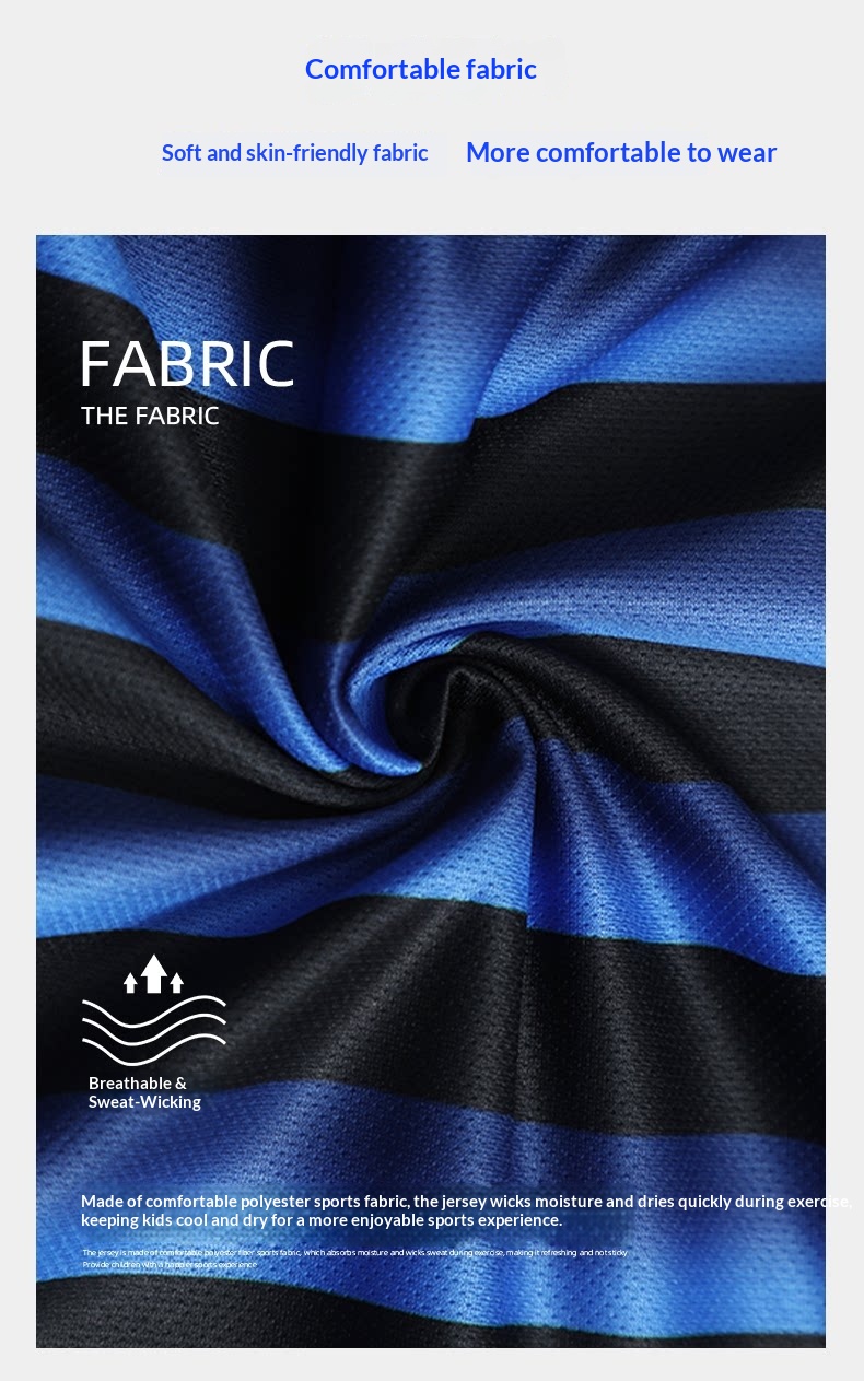 Inter Milan 2526 Kids Football Kit - Custom Jersey & Shorts Set detail 3