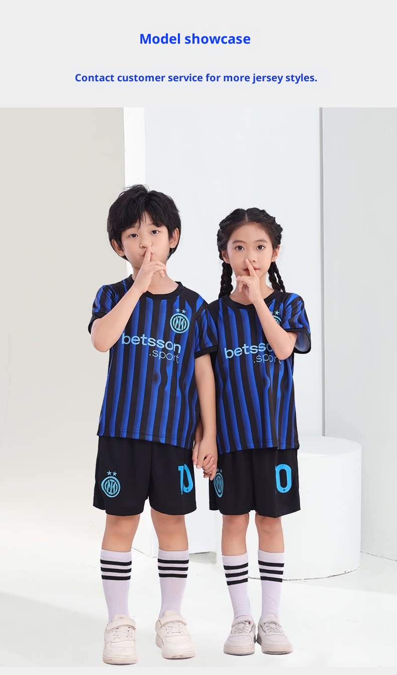 Inter Milan 2526 Kids Football Kit - Custom Jersey & Shorts Set detail 8