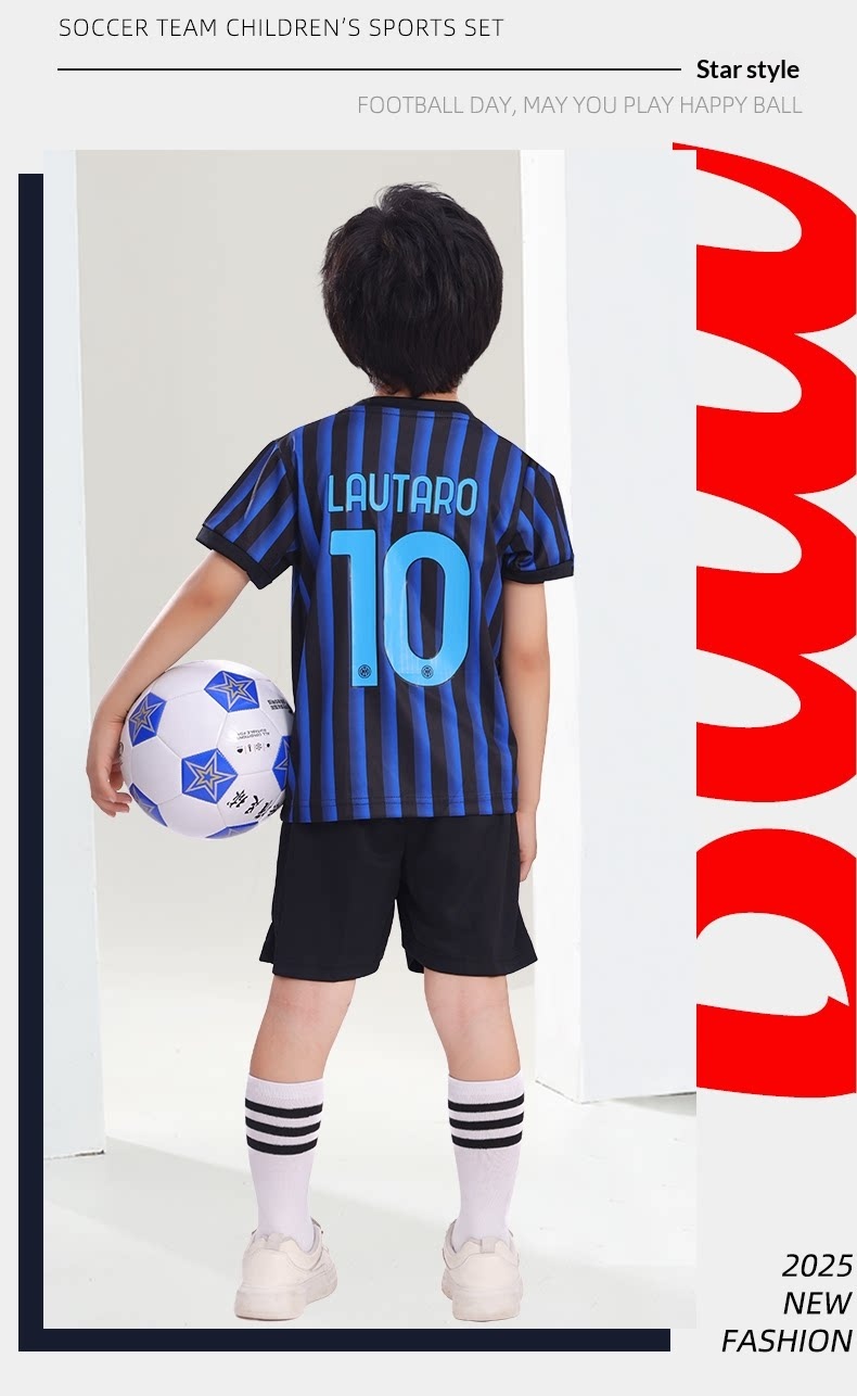 Inter Milan 2526 Kids Football Kit - Custom Jersey & Shorts Set detail 9