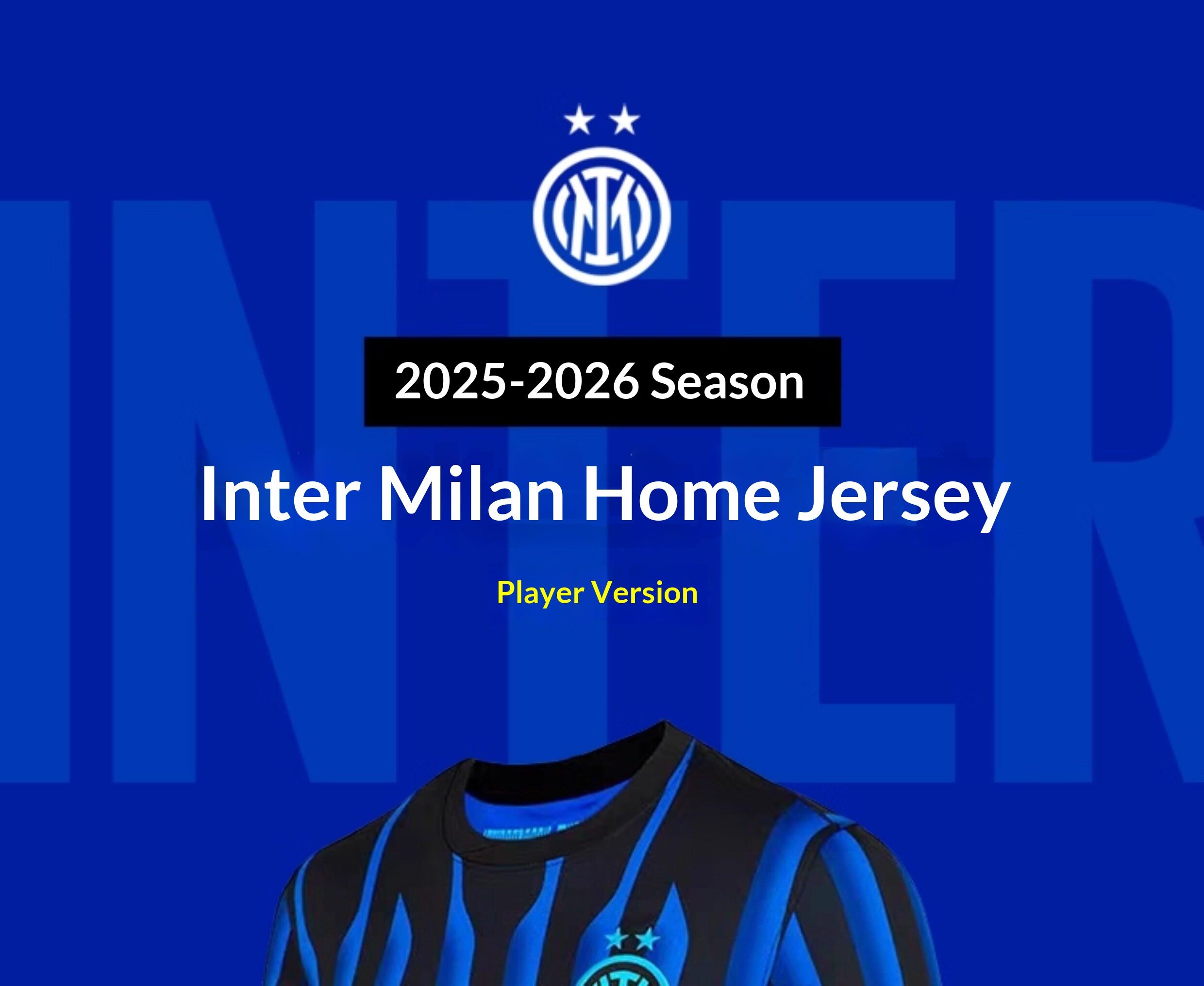 Inter Milan 25-26 Home Jersey Player Version detail 2