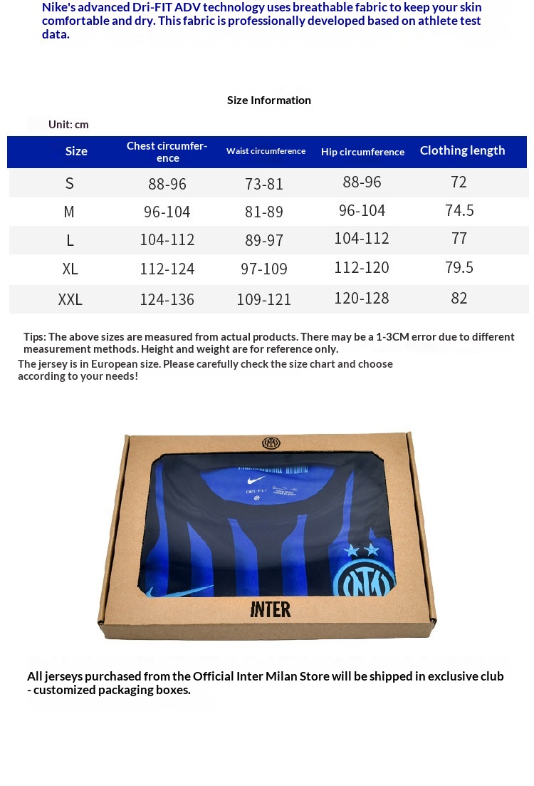 Inter Milan 25-26 Home Jersey Player Version detail 13