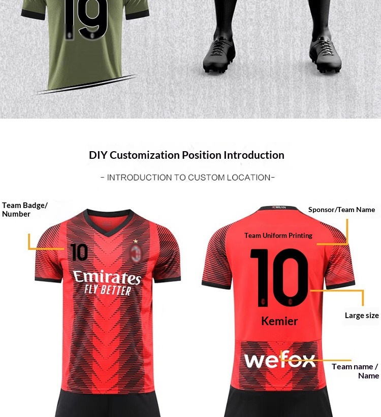 AC Milan 25-26 Jersey Kit - Modrić Football Shirt Set for Men & Kids detail 14