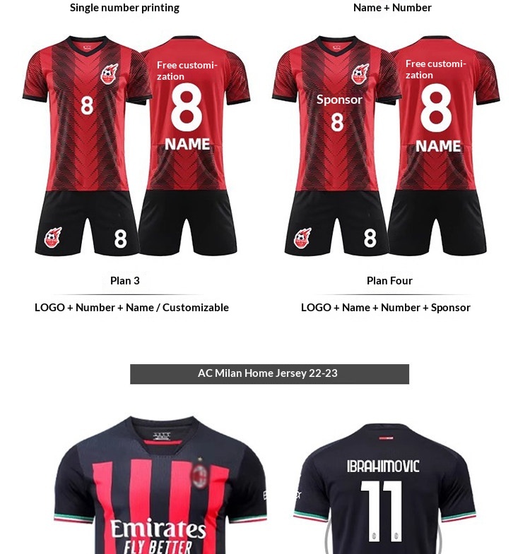 AC Milan 25-26 Jersey Kit - Modrić Football Shirt Set for Men & Kids detail 16