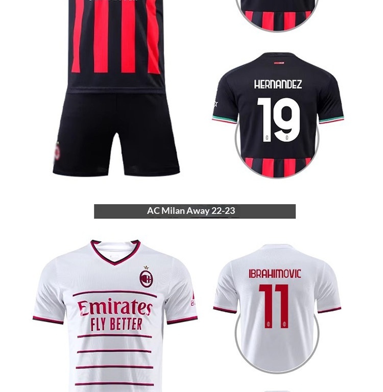 AC Milan 25-26 Jersey Kit - Modrić Football Shirt Set for Men & Kids detail 17