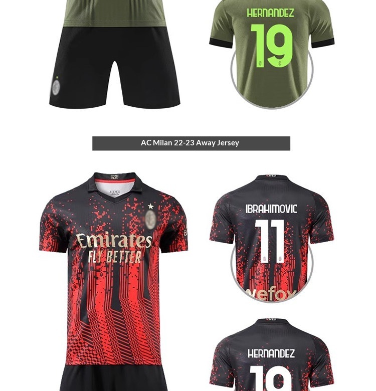 AC Milan 25-26 Jersey Kit - Modrić Football Shirt Set for Men & Kids detail 19