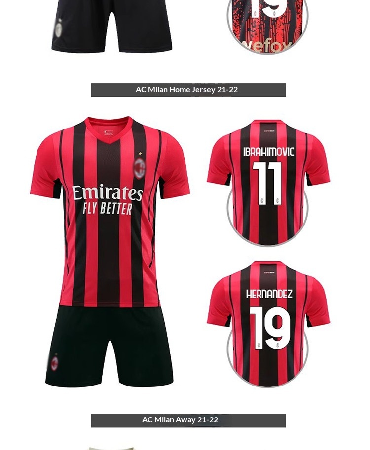 AC Milan 25-26 Jersey Kit - Modrić Football Shirt Set for Men & Kids detail 20