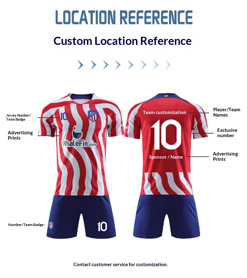 Atletico Madrid 24-25 Home Jersey Kit with Griezmann Print detail 5