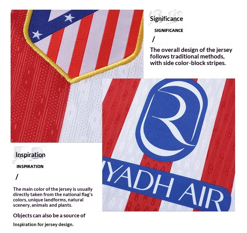 Atletico Madrid 2526 Home Kit #19 Alvarez Jersey Set detail 4