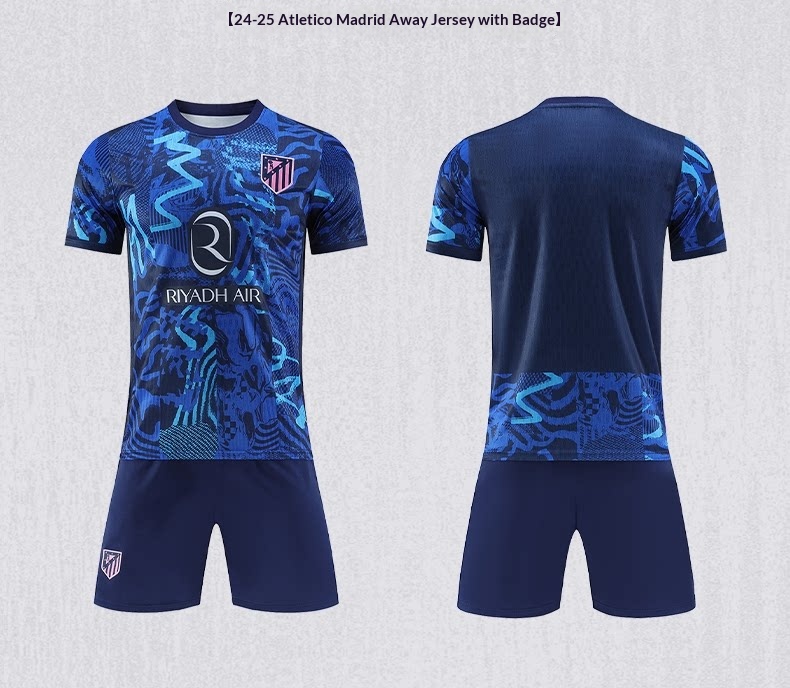 Atletico Madrid 2526 Home Kit #19 Alvarez Jersey Set detail 13