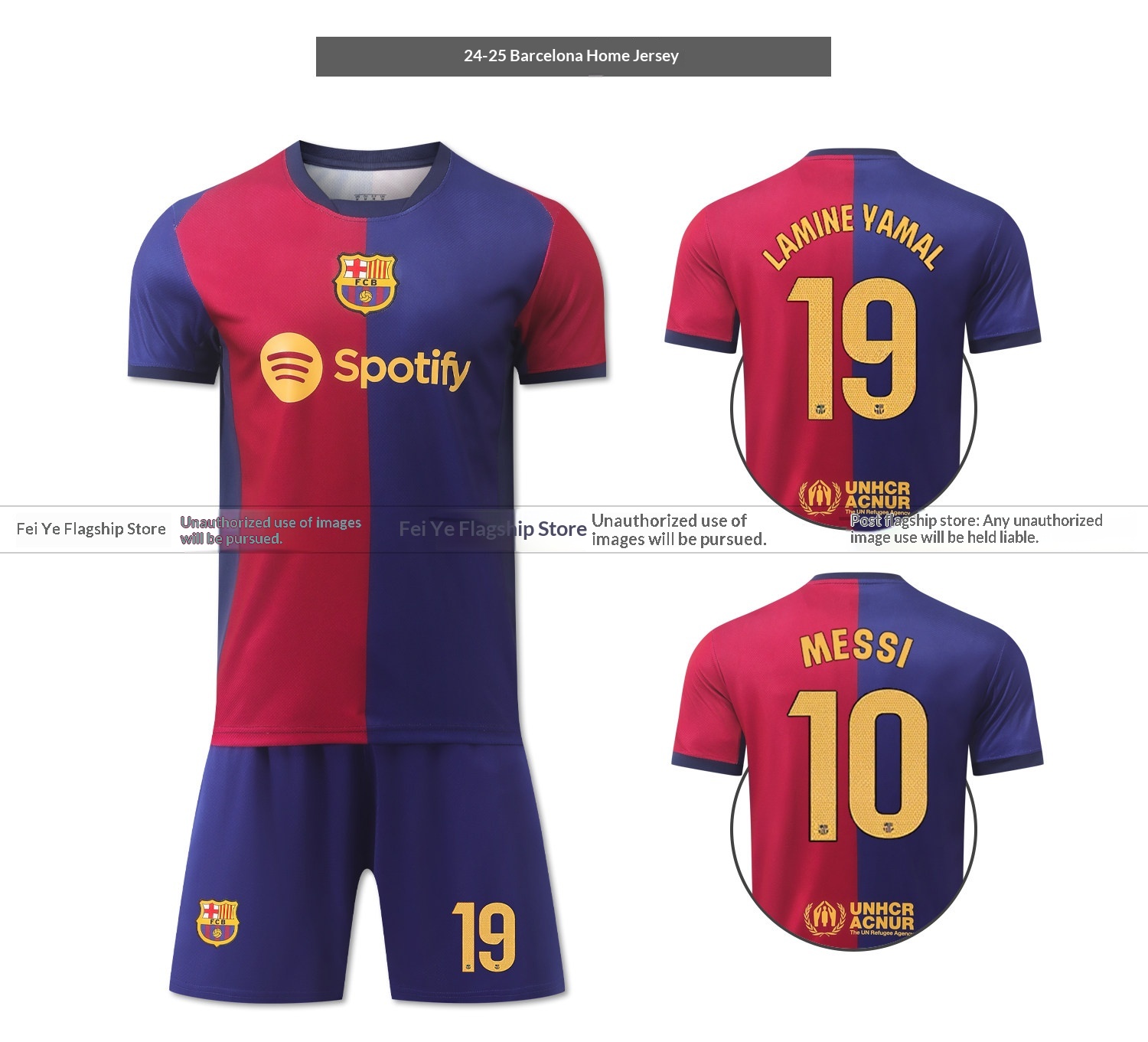 FC Barcelona 2025/26 Home Jersey Kit - Kids' Football Uniform Set detail 9