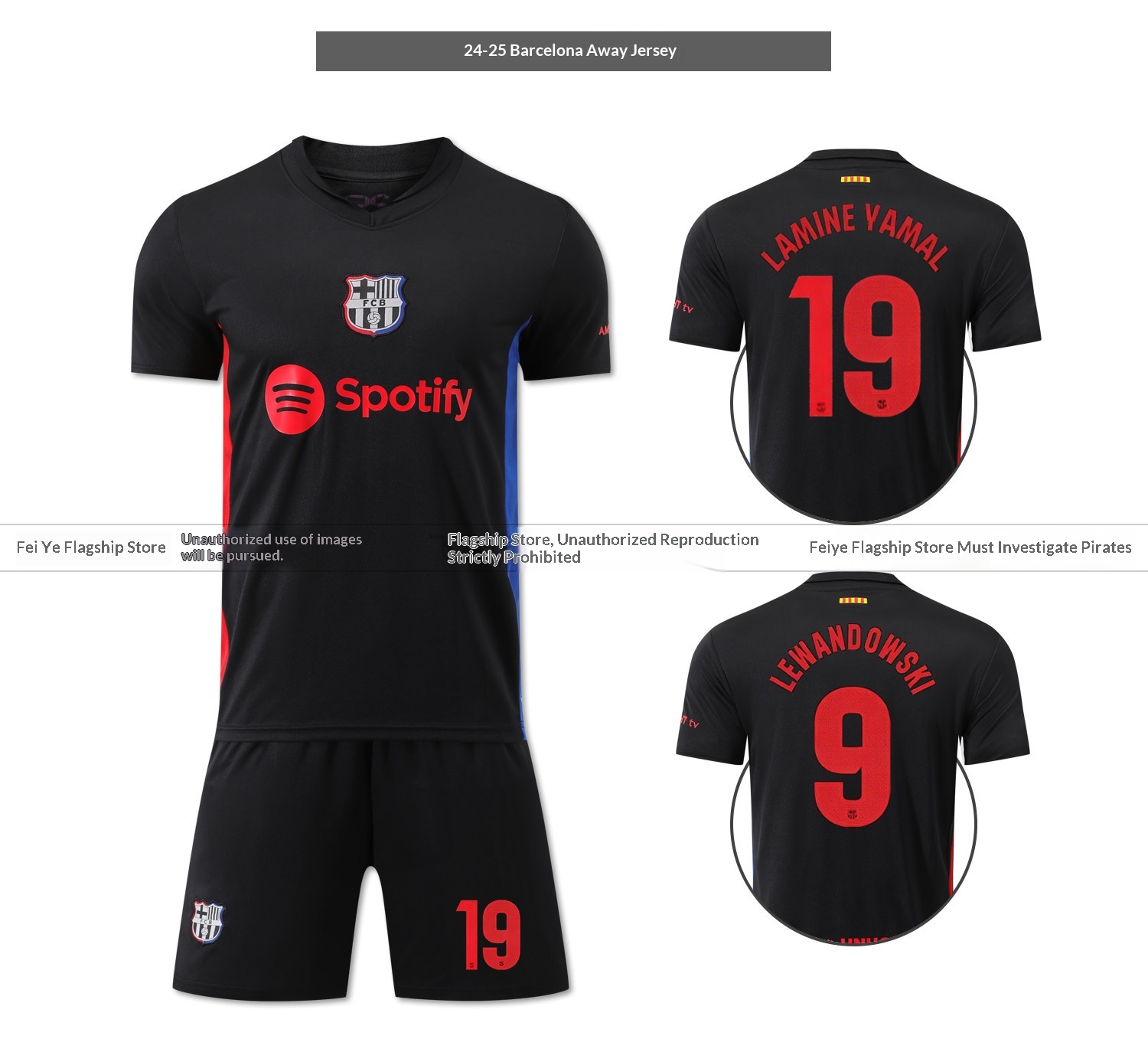 FC Barcelona 2025/26 Home Jersey Kit - Kids' Football Uniform Set detail 10