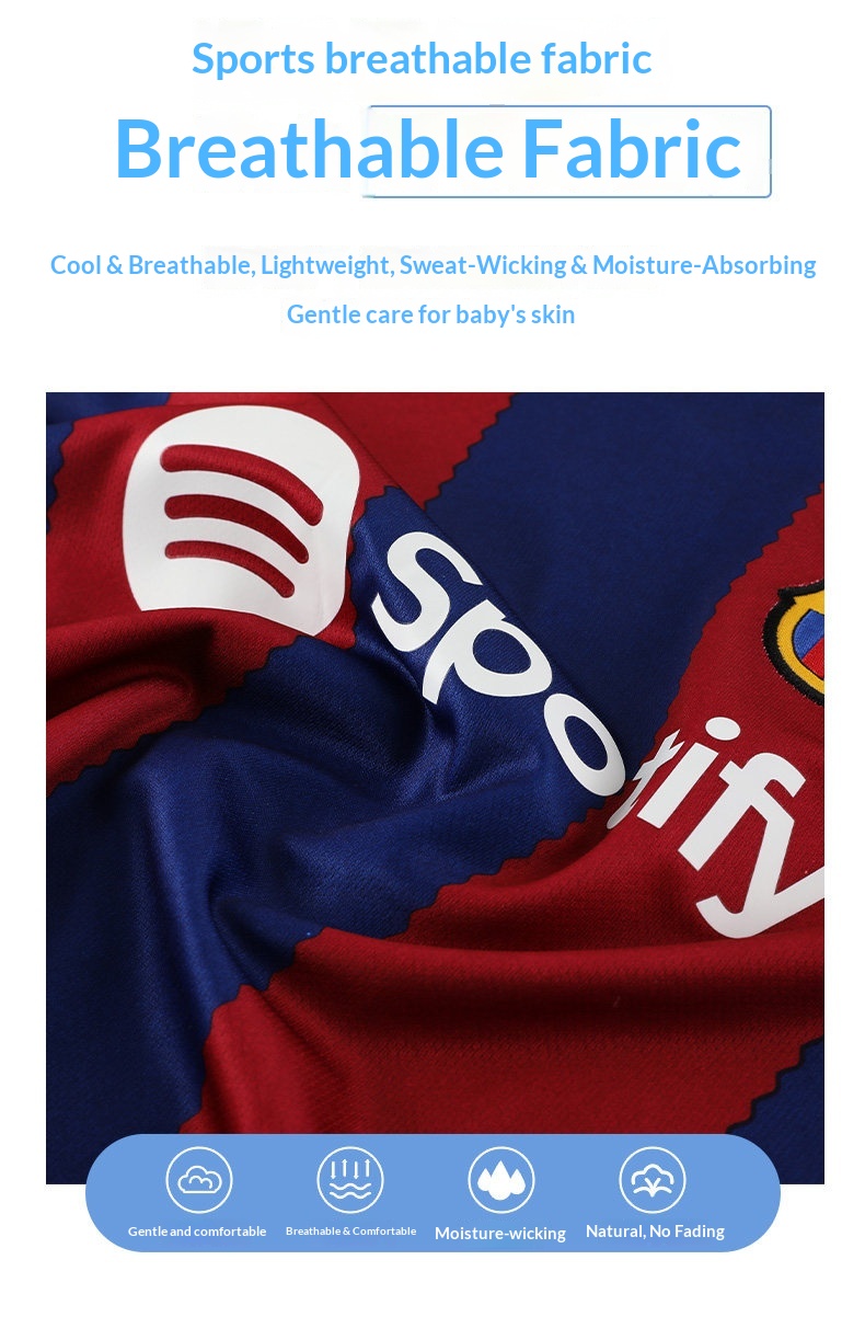 Barcelona Kids Football Kit - Messi #10 Jersey Set detail 4