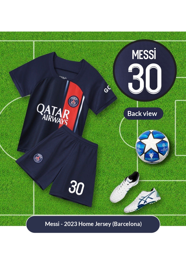 Barcelona Kids Football Kit - Messi #10 Jersey Set detail 8