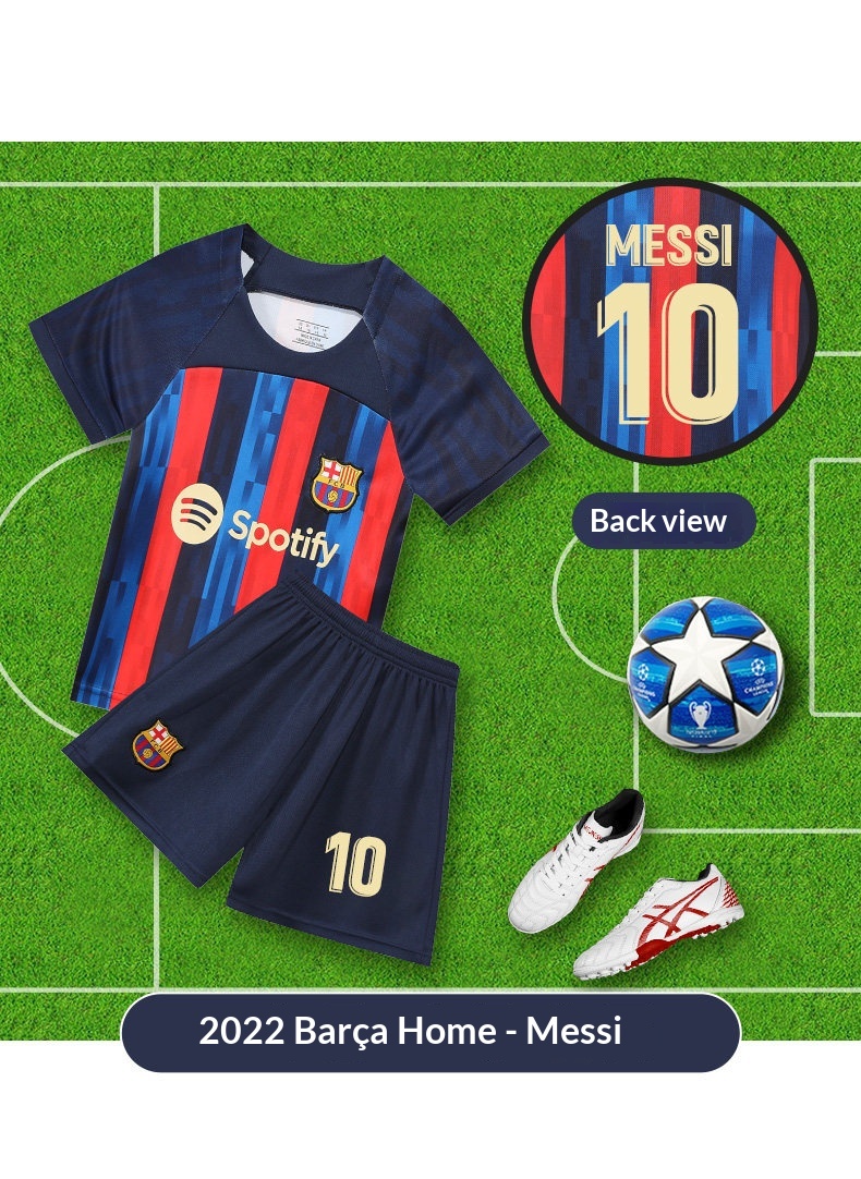 Barcelona Kids Football Kit - Messi #10 Jersey Set detail 9