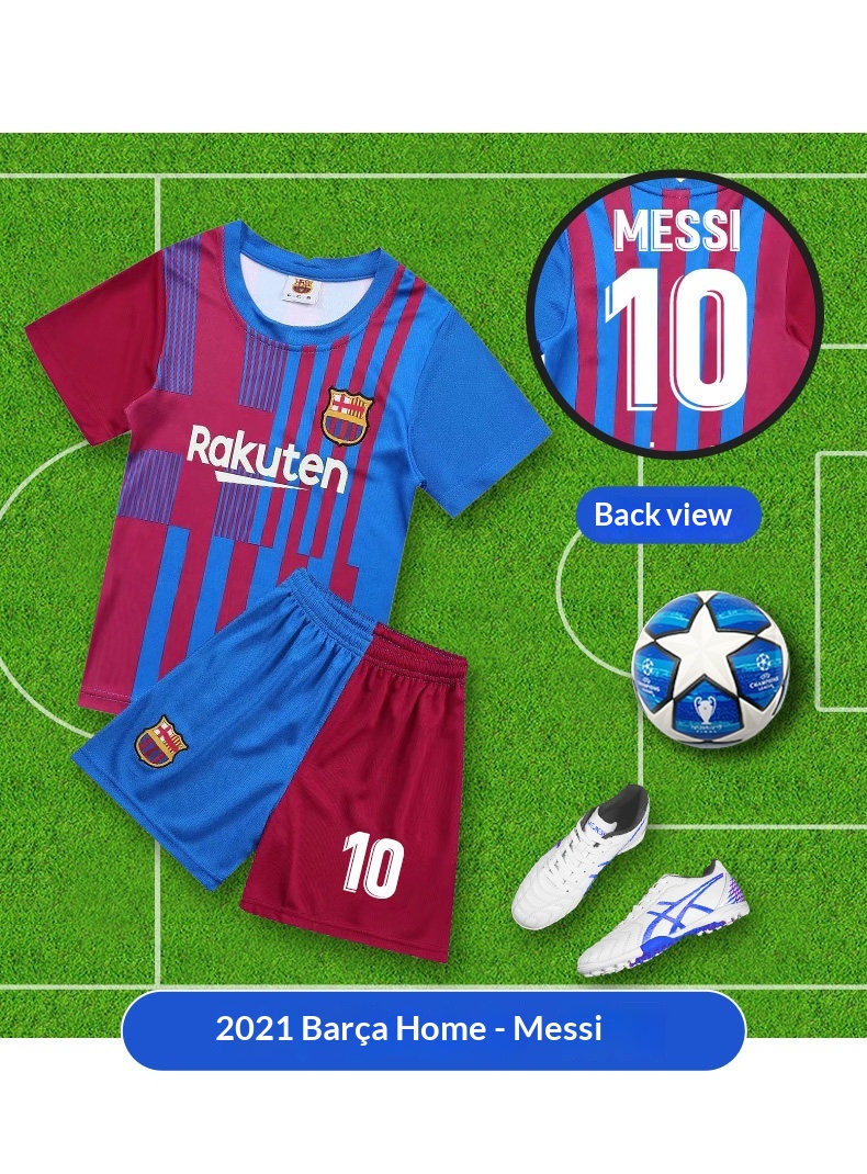 Barcelona Kids Football Kit - Messi #10 Jersey Set detail 10