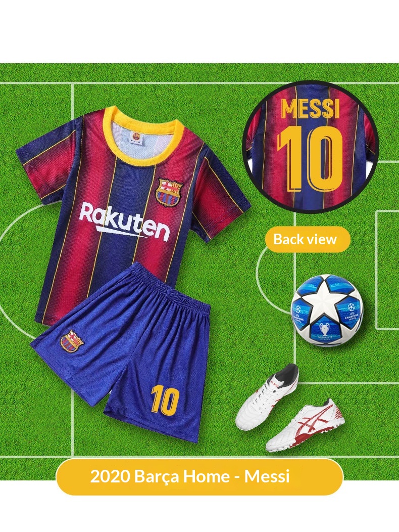 Barcelona Kids Football Kit - Messi #10 Jersey Set detail 11