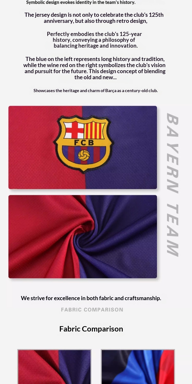 FC Barcelona 25-26 Season Home Kit Jersey & Shorts Set detail 3