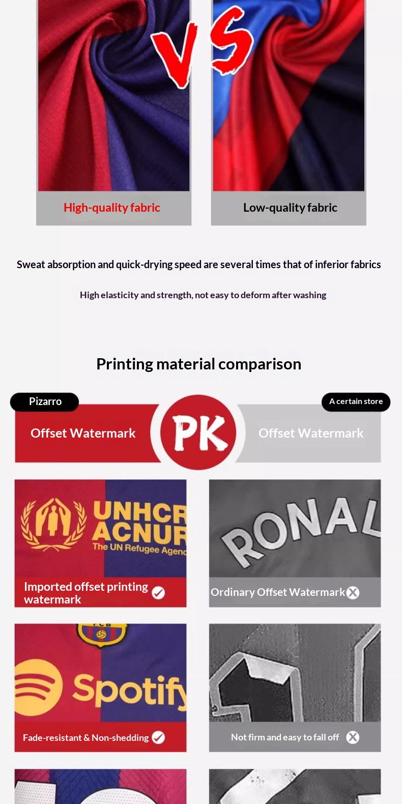 FC Barcelona 25-26 Season Home Kit Jersey & Shorts Set detail 5