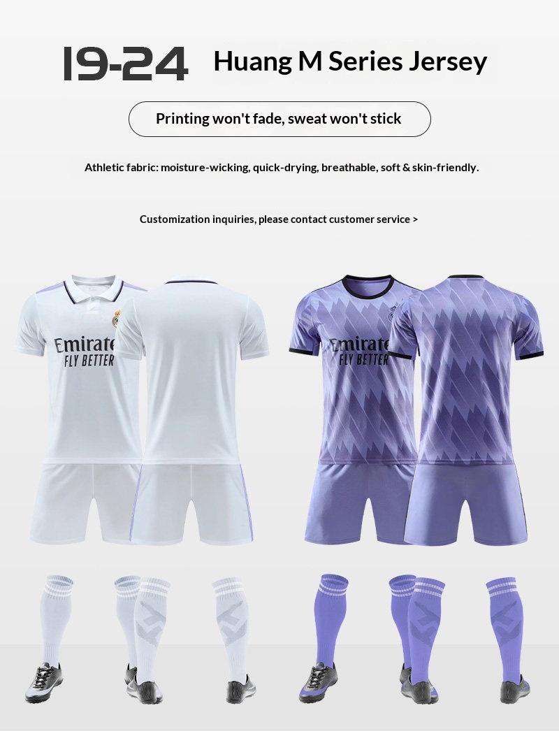 Real Madrid 2026 Jersey Kit - Custom Ronaldo #7, Mbappe, Bellingham Training Set for Men & Youth detail 2