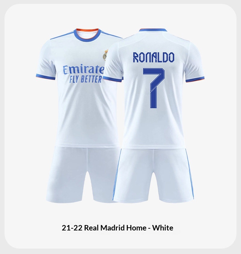 Real Madrid 2026 Jersey Kit - Custom Ronaldo #7, Mbappe, Bellingham Training Set for Men & Youth detail 9