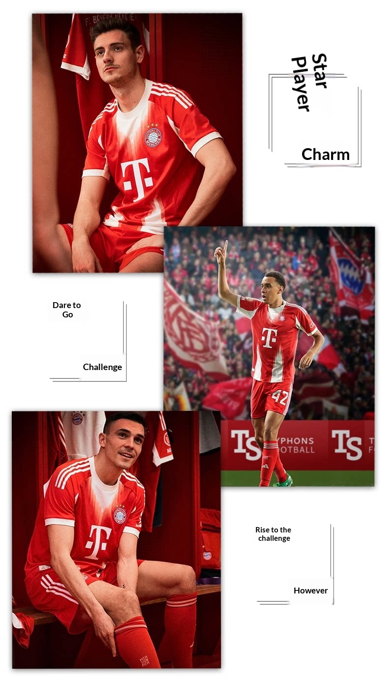 Bayern Munich 25/26 Home & Away Jersey Kit - Kane Custom Football Uniform Set for Men & Kids detail 3