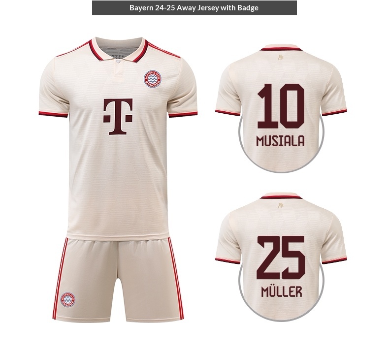 Bayern Munich 25/26 Home & Away Jersey Kit - Kane Custom Football Uniform Set for Men & Kids detail 11