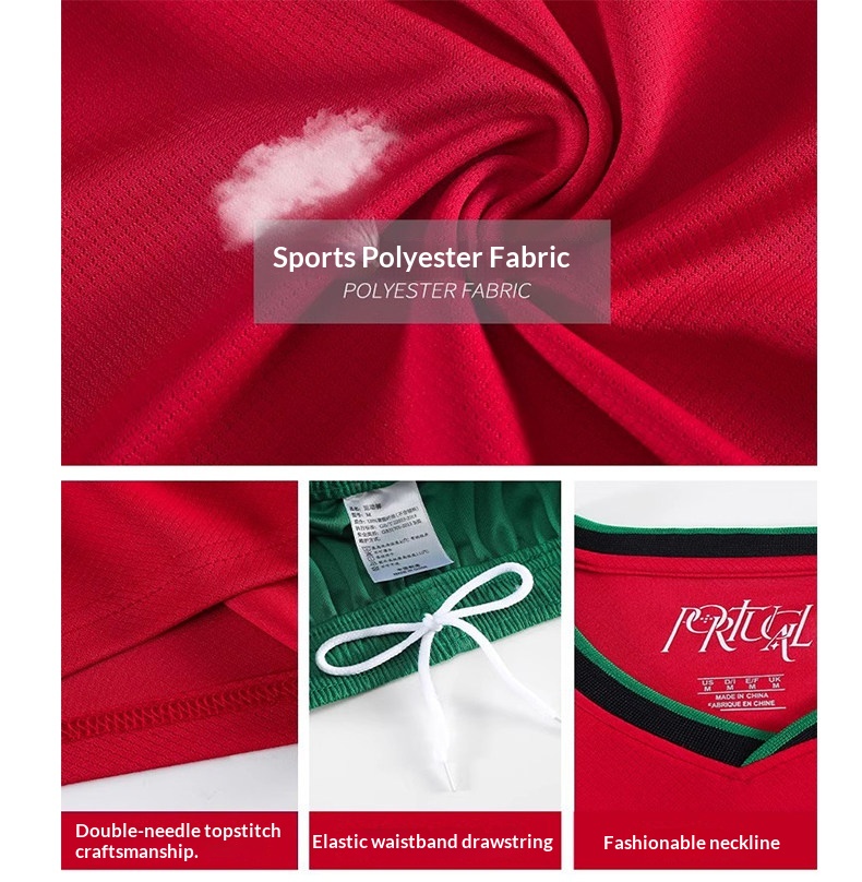 儿童球衣男女童葡萄牙皇马C罗球衣利雅得胜利队服定制足球服套装 detail 11