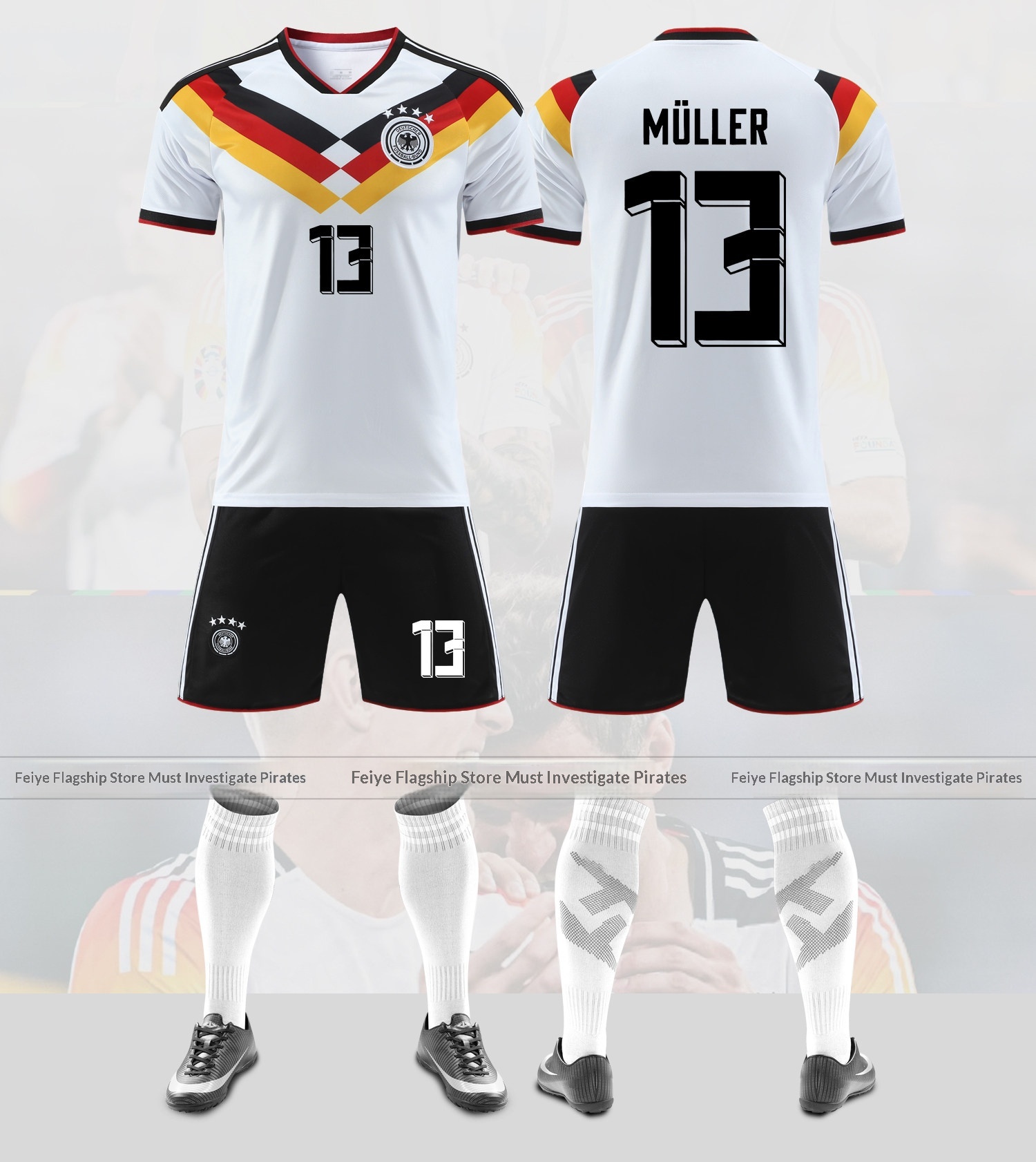 Germany National Team 2526 Home Jersey Kit - Muller Havertz Kids Long Sleeve Set detail 2