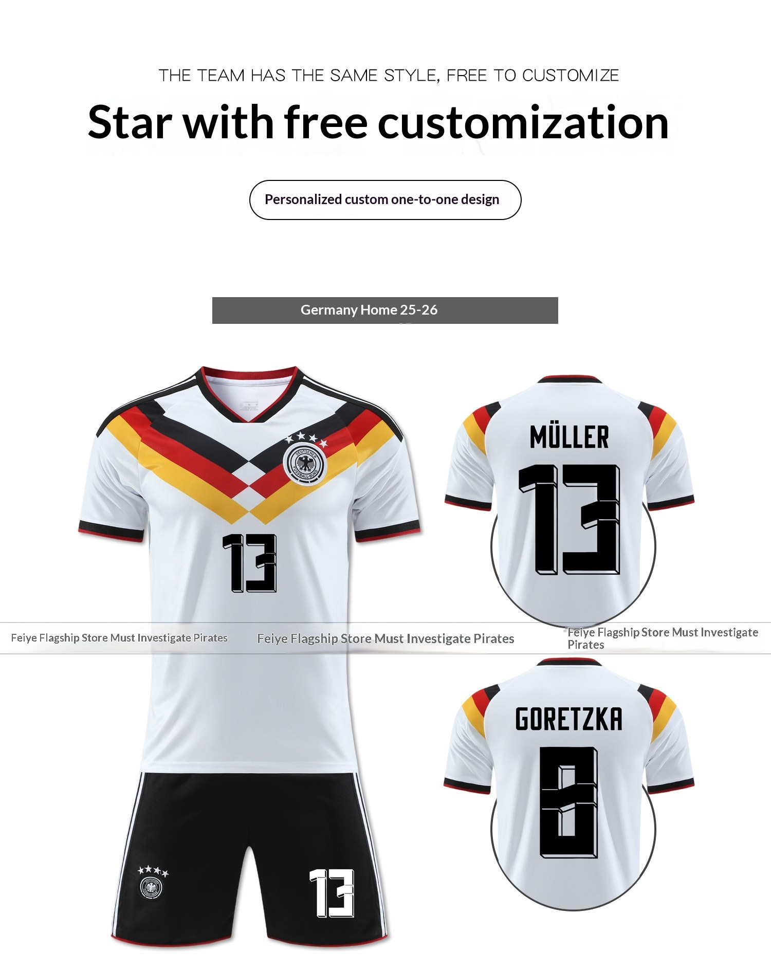 Germany National Team 2526 Home Jersey Kit - Muller Havertz Kids Long Sleeve Set detail 8