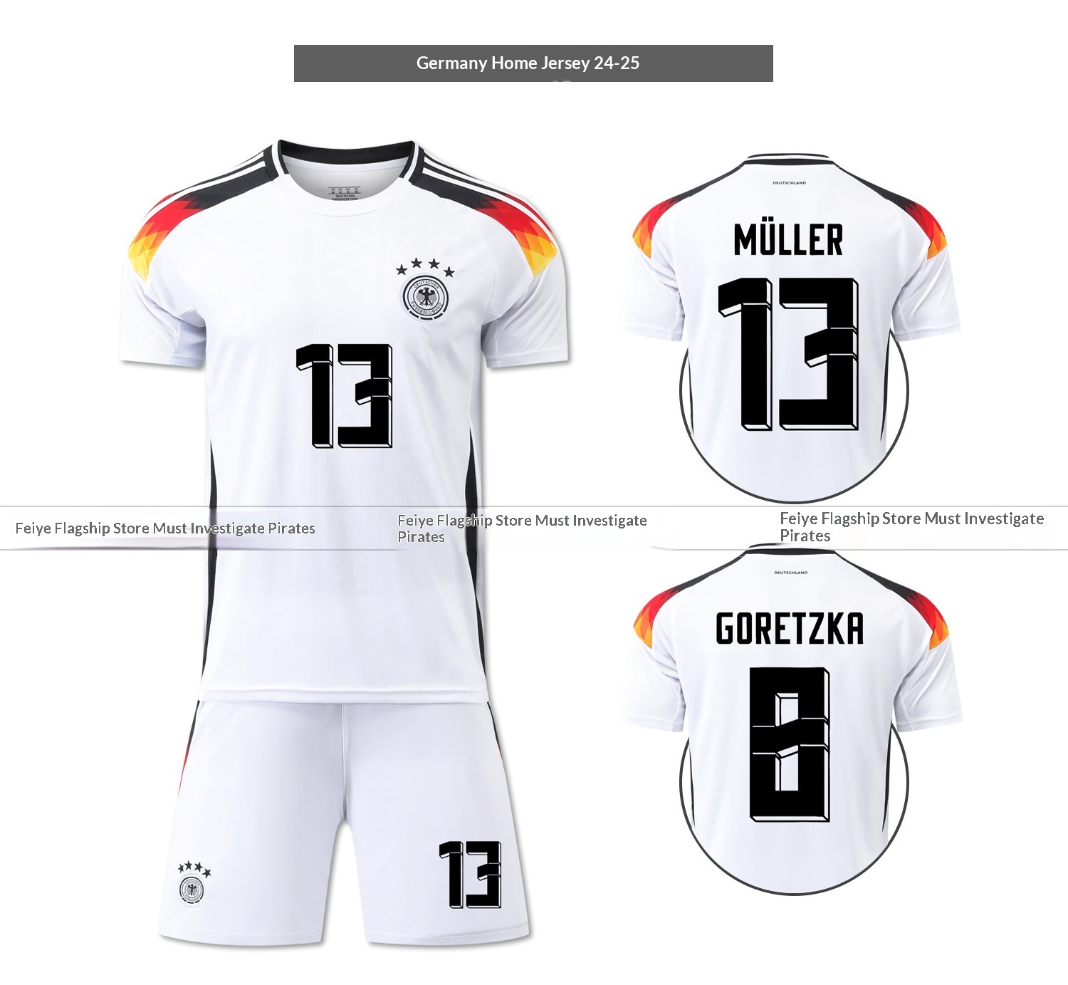 Germany National Team 2526 Home Jersey Kit - Muller Havertz Kids Long Sleeve Set detail 9