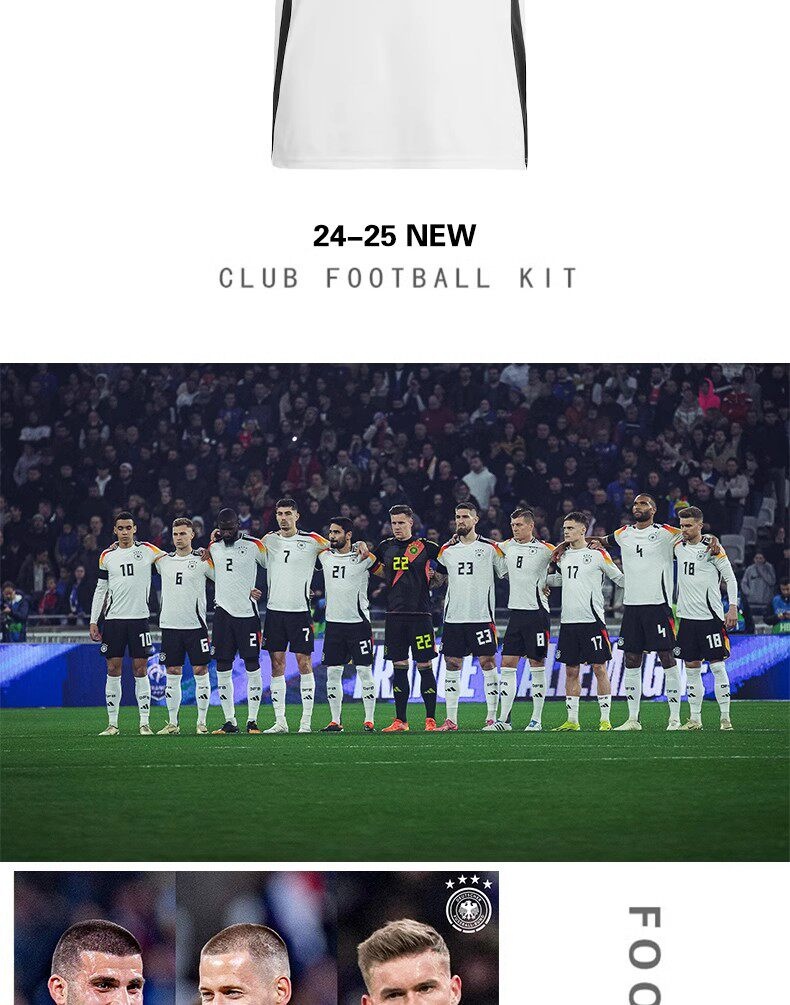 Germany 2024 Euro Cup Jersey #13 Muller Havertz Home/Away Kit Set detail 4