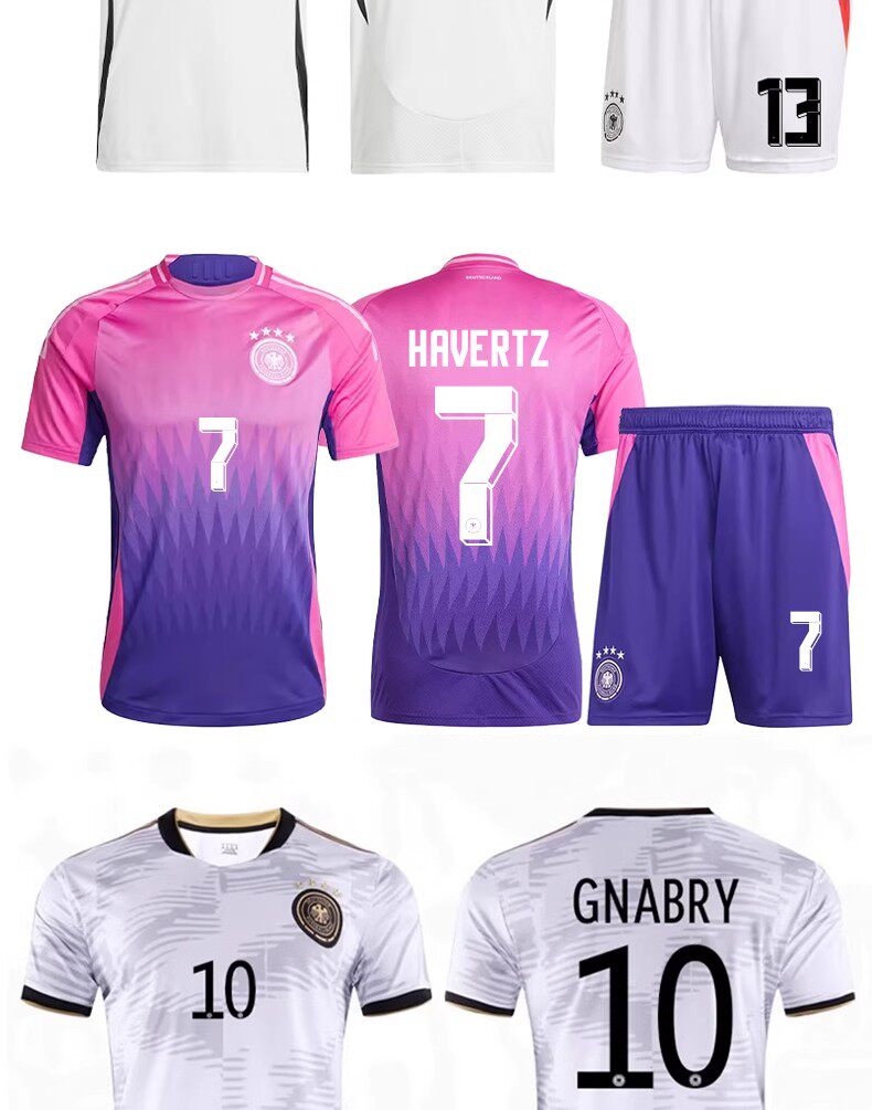 Germany 2024 Euro Cup Jersey #13 Muller Havertz Home/Away Kit Set detail 12
