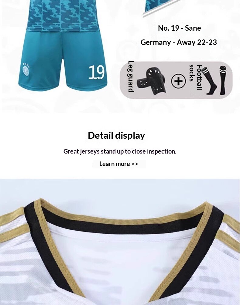 Germany 2024 Euro Cup Jersey #13 Muller Havertz Home/Away Kit Set detail 17