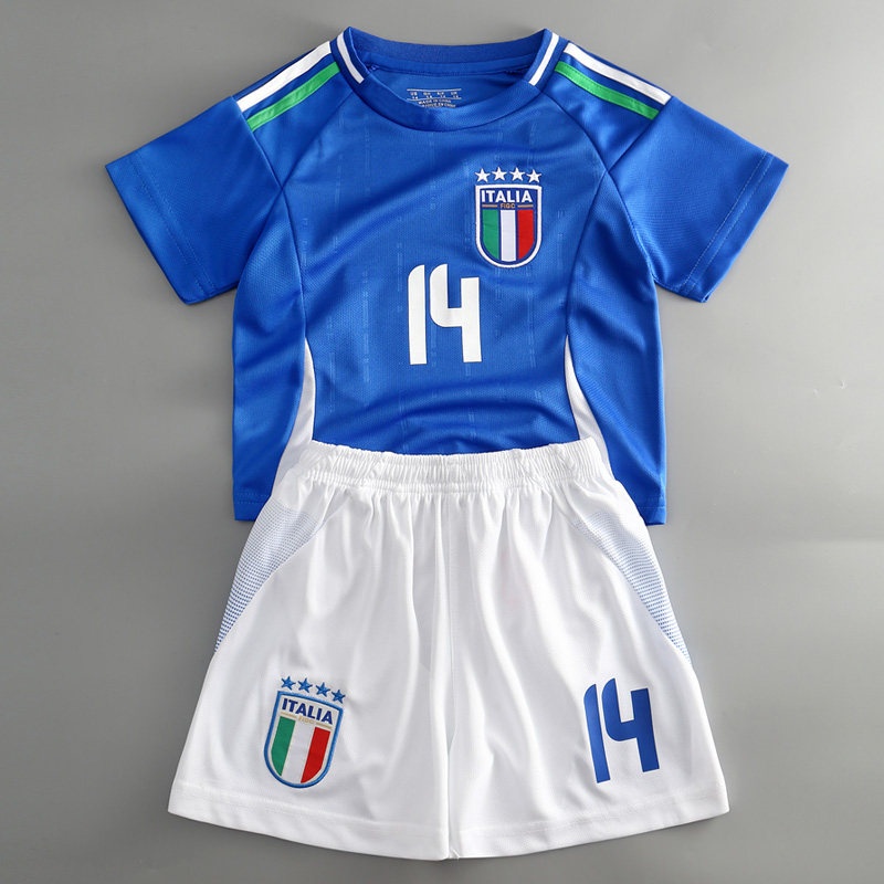 Italy Football Jersey Kit for Kids - Youth Training Shirt and Shorts Set detail 2