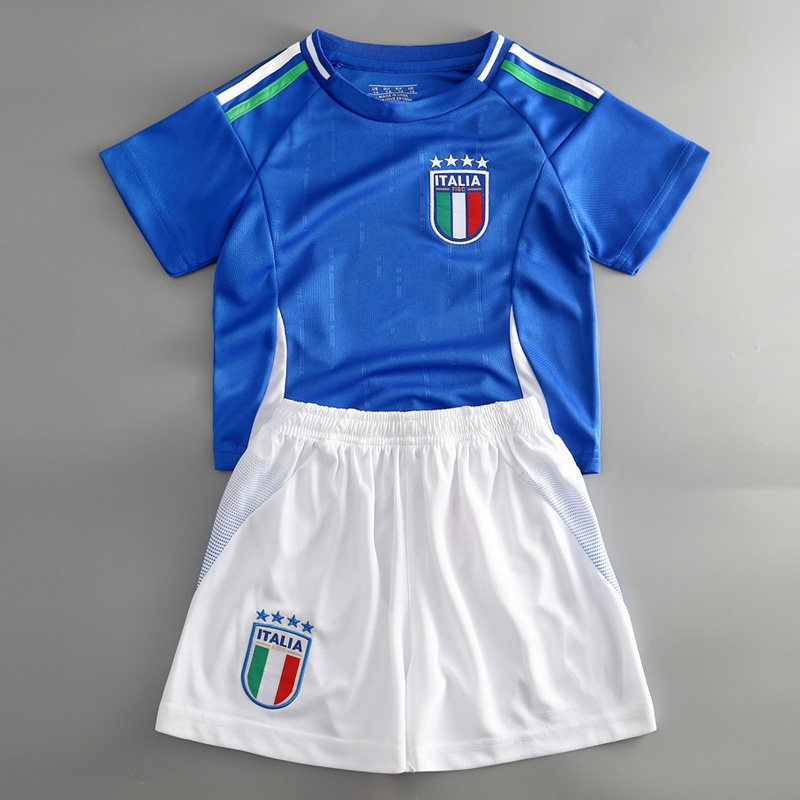 Italy Football Jersey Kit for Kids - Youth Training Shirt and Shorts Set detail 6
