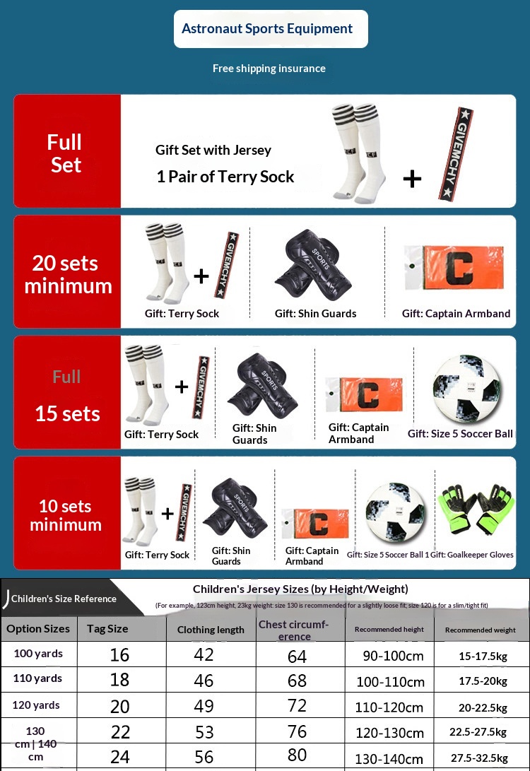 2022 Argentina France Brazil National Team Kids Football Kit detail 1