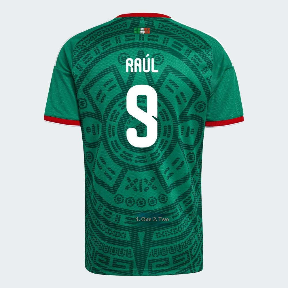 Mexico National Team 2026 Home Long Sleeve Jersey #9 Raúl Jiménez Player Version detail 8